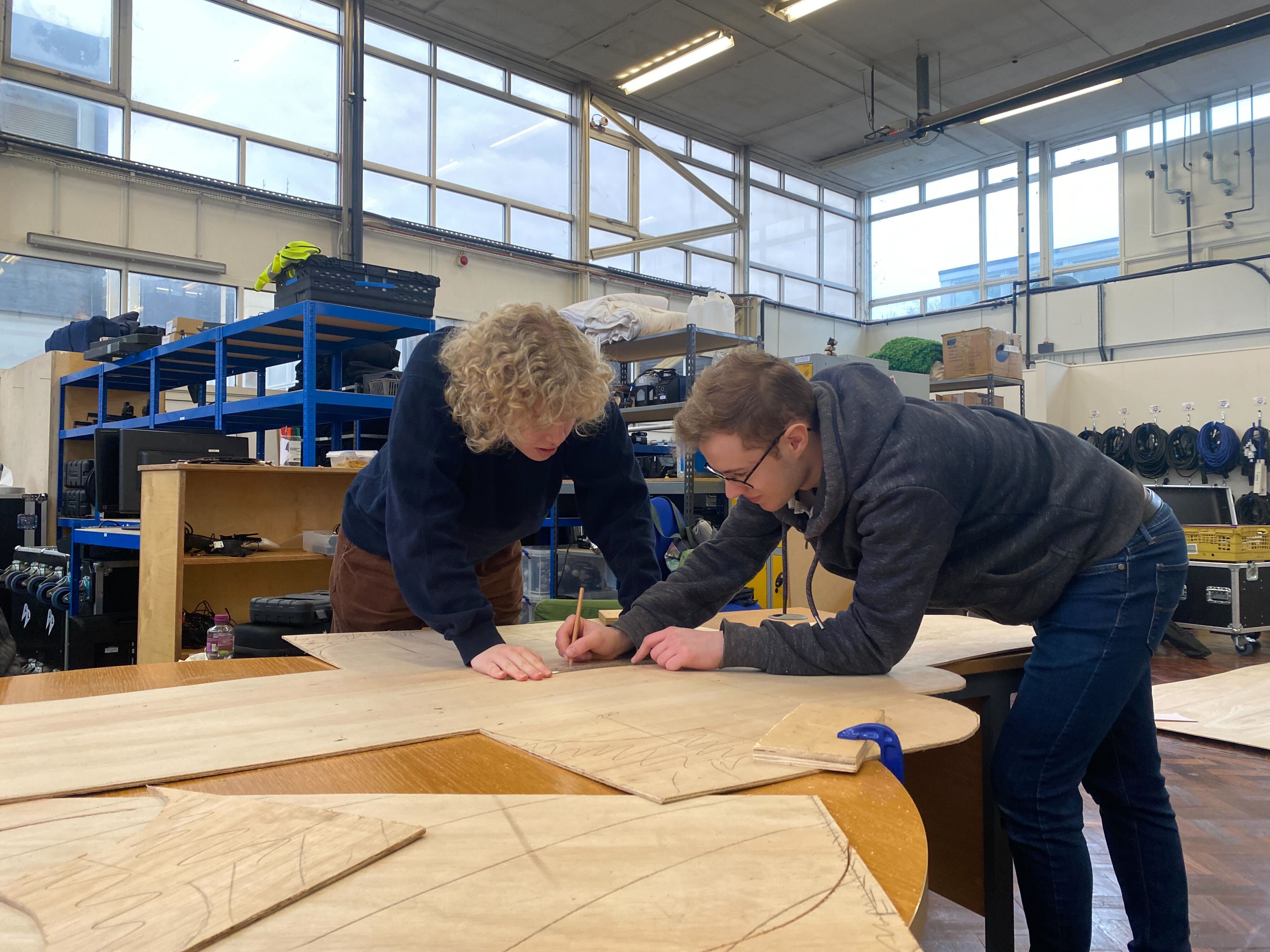 Making signs for Grease